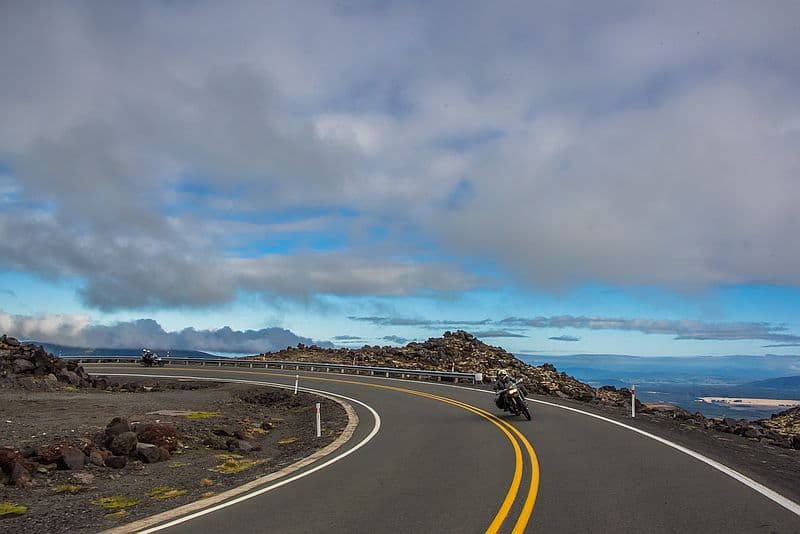 Motorcycle on New Zealand's North Island